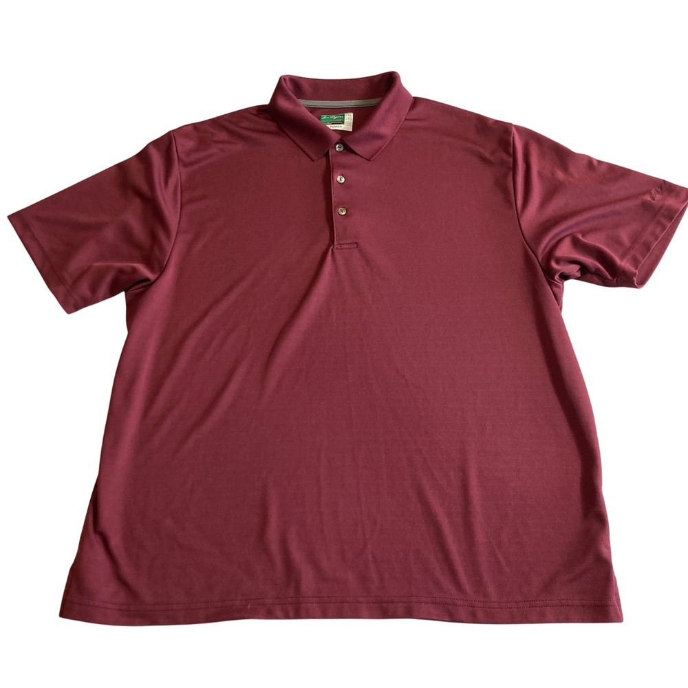 Ben Hogan Golf Polo Mens 2XL Performance Power Air Burgundy Maroon Sport Outdoor